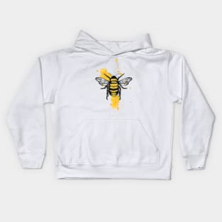 Watercolor Bee Kids Hoodie